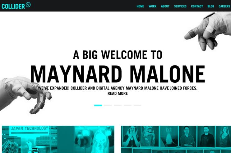 Collider has announced its merger with Maynard Malone via its website