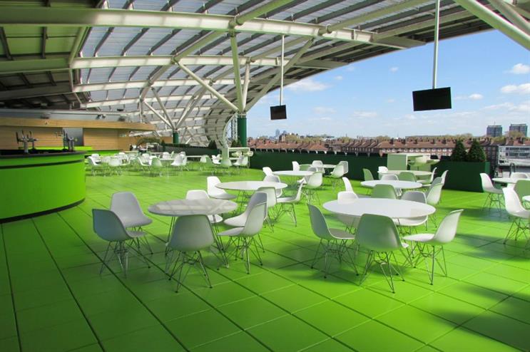 Summer and Christmas parties can be held on the Corinthian Roof Terrace