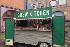Kudos: providing catering on the former set of Coronation Street