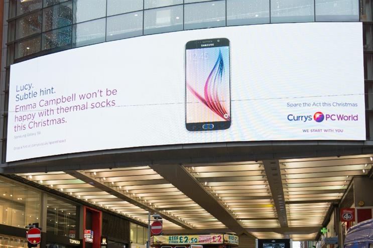 The personalised hints will be displayed across more than 500 locations
