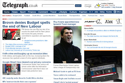 The Telegraph.co.uk attracted 27.7 million unique users in March