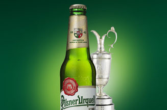 Pilsner Urquell beer of The Open