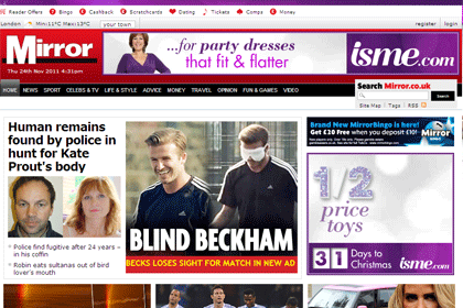 Mirror Group Digital: recorded a 17% rise in average daily traffic last month