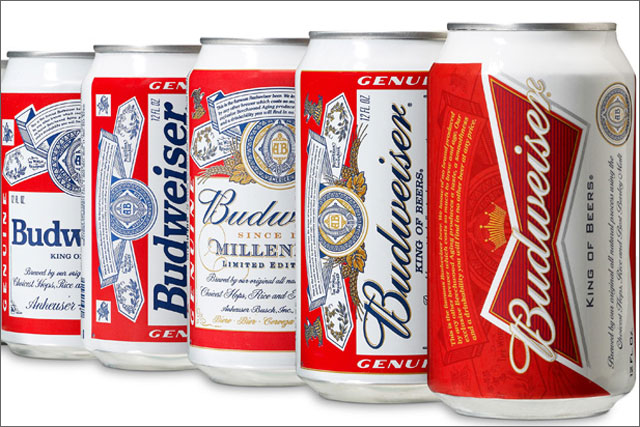 Budweiser: rolls out new can in the UK