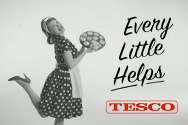 tesco black and white spotty dress