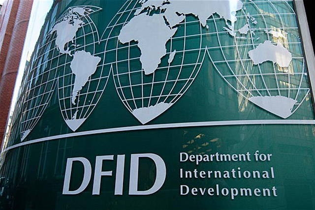 DFID: seeks to publicise its humanitarian efforts in the Middle East