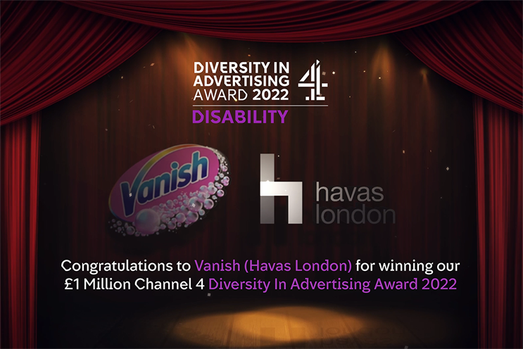 Vanish and Havas London win Channel 4’s Diversity in Advertising Award