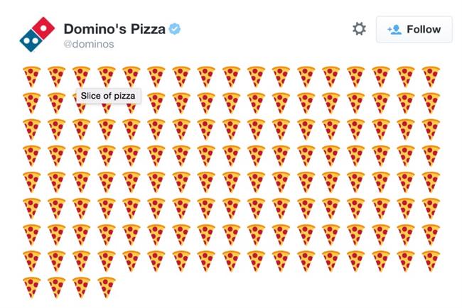 Domino's: US-based pizza lovers can now tweet an emoji to order pizza