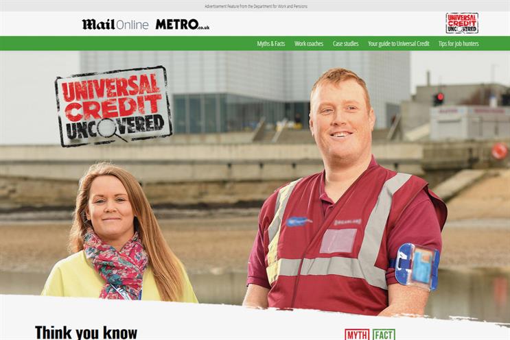 DWP: ads banned for misleading Mail and Metro readers