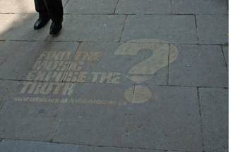 Crisis uses 'clean' graffiti to promote Hidden Gigs