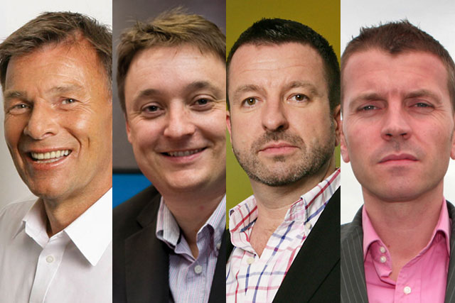 Richard Park, Clive Dickens, Steve Parkinson and Adam Bullock