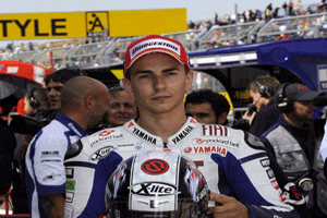 Jorge Lorenzo at the Carole Nash Motorcycle Show