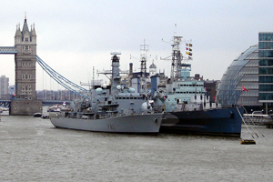 HMS Belfast has opened a new cafe bar