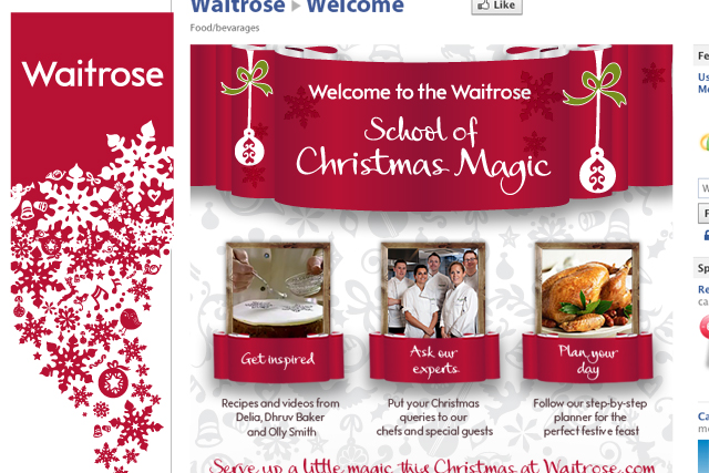 Waitrose: Facebook Christmas cooking content