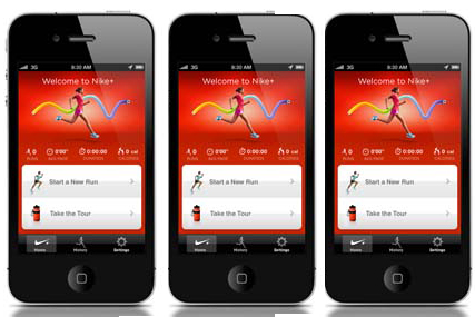 Nike gps 2024 app