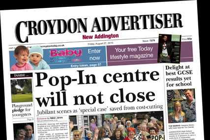 Croydon Advertiser: going part-free, part-paid