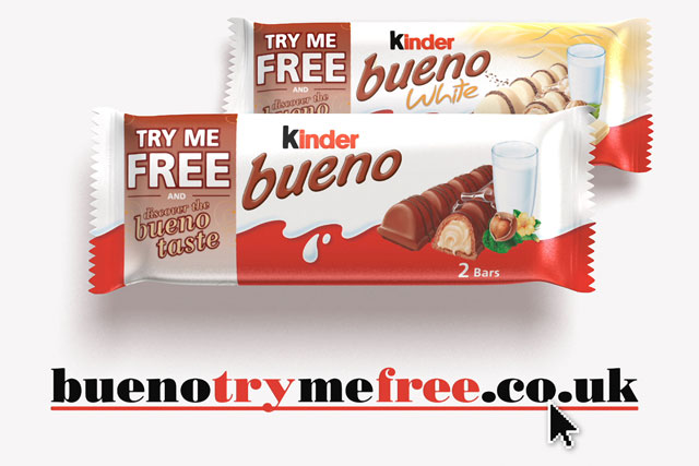 Kinder Bueno: chocolate brand offers 5.5 million products in try me free promotion