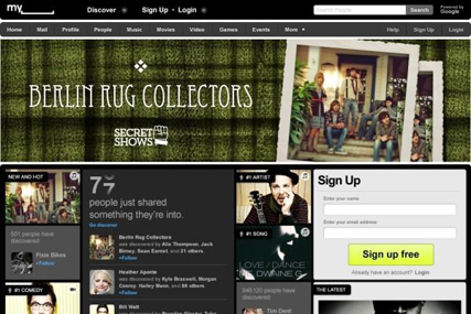 MySpace: relaunches website