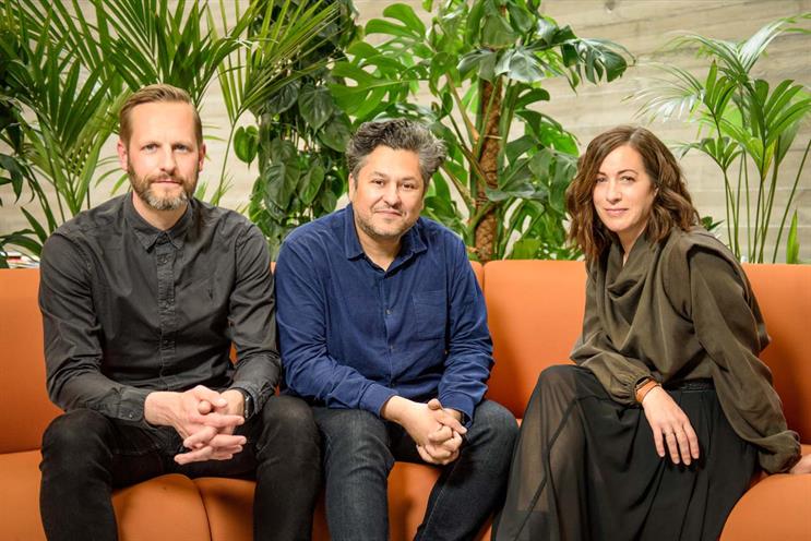 Yonder Media: (left to right) Ed Cox, Zaid Al-Zaidy, Louise Martell