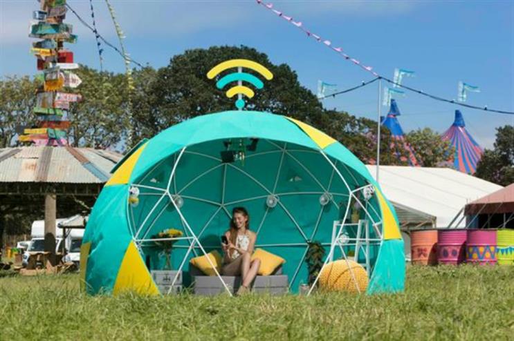 EE: activating at this year's Glastonbury festival