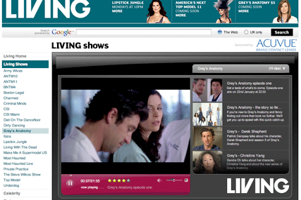 Living: sponsorship deal with Acuvue for Grey's Anatomy