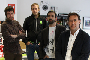 From left: Mat O'Brien, Jez Cripps, Allan Guy, Nick Presley