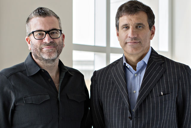 JWT: Matt Eastwood, left, with the agency's global president Gustavo Martinez