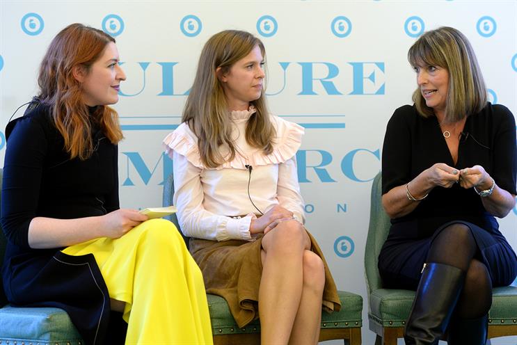 easyJet's Carolyn McCall (right): women need to be themselves