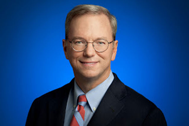 Eric Schmidt, executive chairman and former Google chief executive