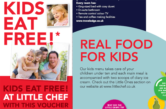 Little Chef ties up with brands for 'British days out' promo