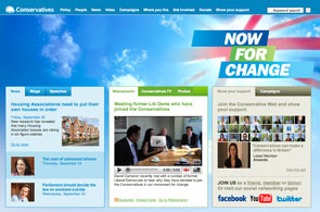 Tory website: all parties are expected to ramp up their digital marketing for the next election