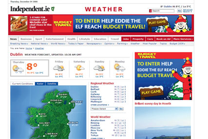 Satisfied customers: Independent Digital and Diffiniti's pre-Christmas campaign for Budget Travel achieved high click-through rates