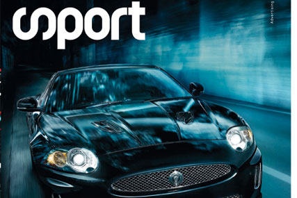 Sport: special split cover features Jaguar ad