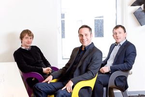 David Norris operations director, Steve Smith managing director and Jon Drape live director of Ear to the Ground