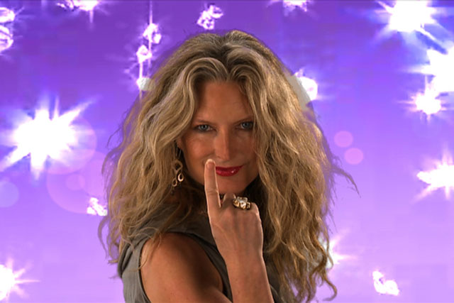Kate Stanners promotes the Saatchi & Saatchi party