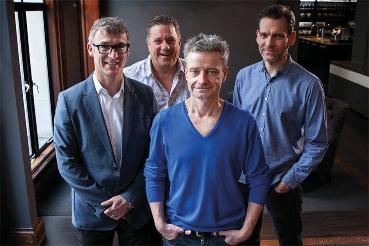 FCB Inferno: (l-r) Gibney, Doust, Al Young and White are part of the agency’s senior team