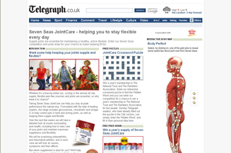 Seven Seas sponsors Daily Telegraph microsite