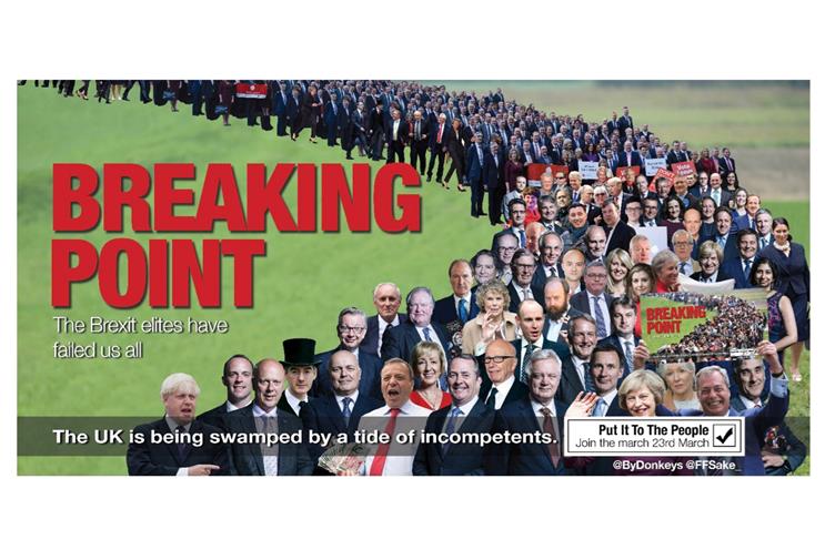 Anti-Brexit groups launch damning parody of Leave.EU's 'Breaking point' poster