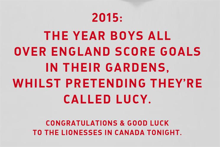 Vauxhall: runs tactical ad ahead of tonight's World Cup semi-final
