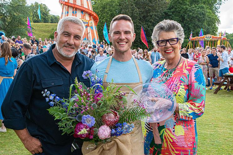 GBBO: Atherton (centre) with Hollywood and Leith