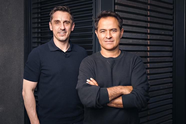 Miroma SET: Gary Neville (left) and Marc Boyan