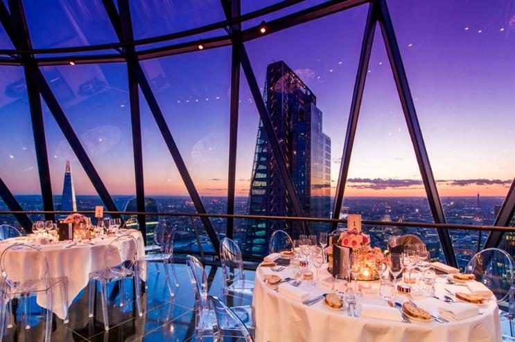 Searcys at the Gherkin will be transformed into a seaside pop-up