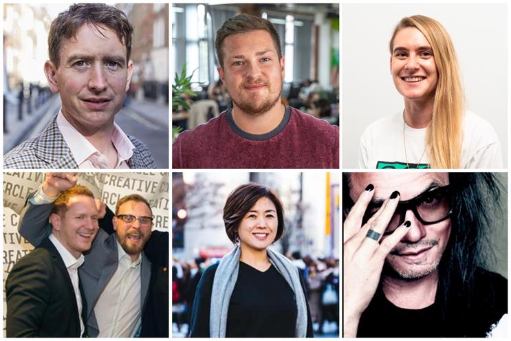 Clockwise from top left: Willifer, Johnson, Arrow, Shing, Matsushita, Thacker, Barnard