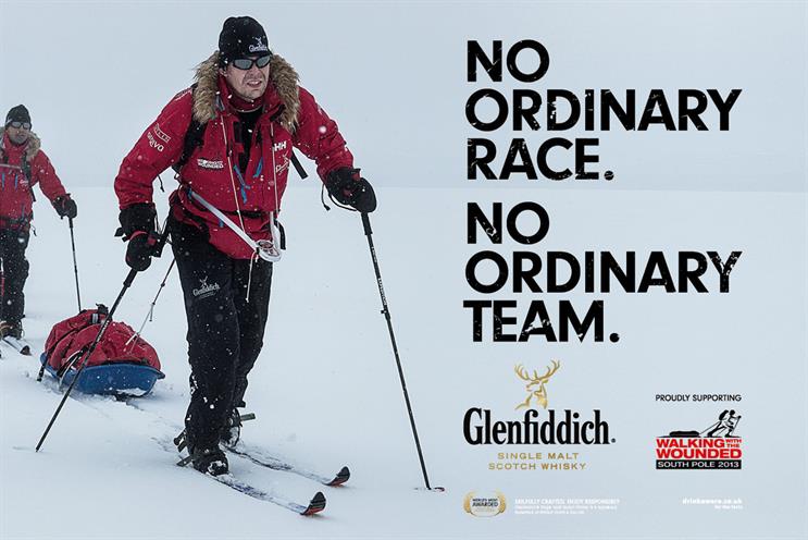 Glenfiddich: major ad campaign will support Walking With The Wounded expedition