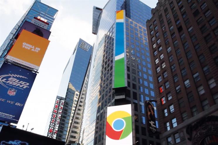 PHD helped with a Google takeover of the biggest digital billboard in Times Square