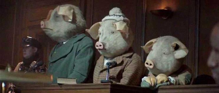My pk10: the making of The Guardian 'Three little pigs'