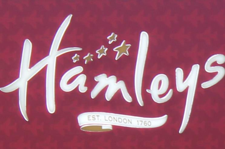 Father Christmas comes to Hamleys toy store