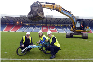 Hampden Park undergoes transformation for Glasgow 2014