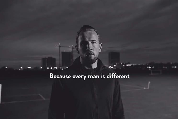 Harry's: created ad featuring England captain Harry Kane