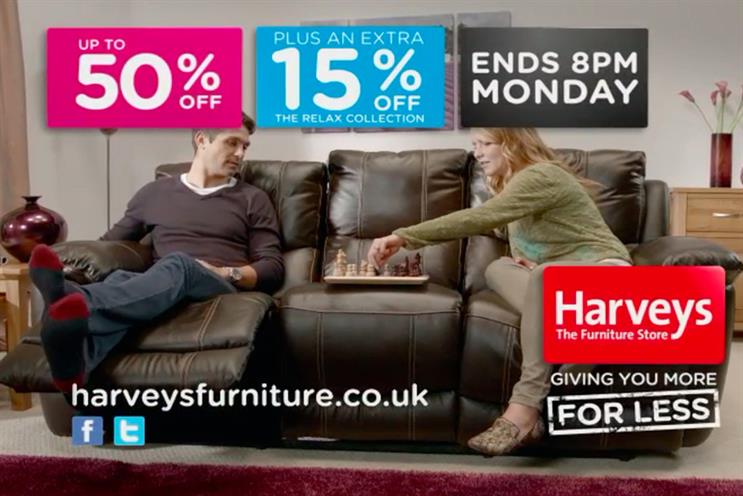 Harveys: The account leaves Enter, which has worked with the retailer for more than two years.